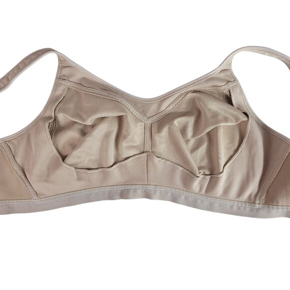 Playtex 18 Hour Wirefree Bra Tan 44DD Active Breathable Comfort Straps #4159 - Picture 7 of 11